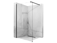 Статичен параван модел Aero Black 80см и хавлийник с полица Evo